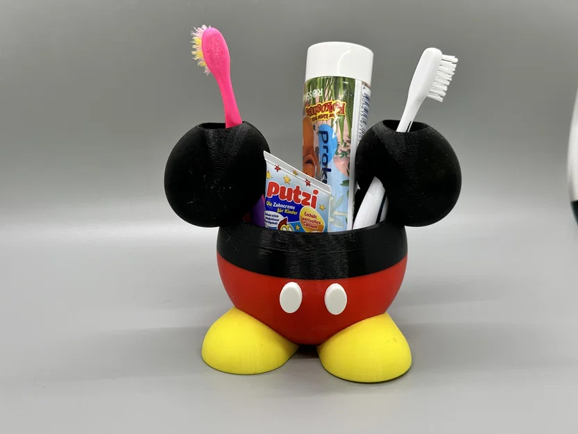 Ống cắm bàn chải và kem đánh răng hình chuột Mickey - Image 1