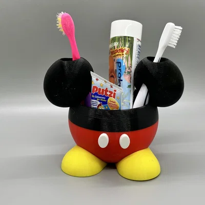 Ống cắm bàn chải và kem đánh răng hình chuột Mickey