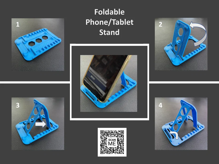 Giá đỡ điện thoại/máy tính bảng gập gọn (Phiên bản cho thiết bị lớn) - Image 3