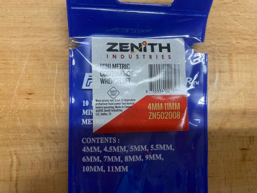 Giá treo cờ-lê mini cho pegboard, phiên bản hệ mét và SAE - Image 2