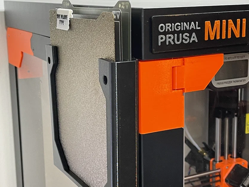 Giá đỡ tấm thép Prusa Mini, gắn hông hoặc nóc tủ LACK/dưới mặt bàn - Image 1