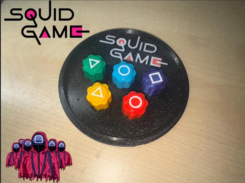 Bộ trò chơi Gonggi phong cách Squid Game độc đáo cho dân in 3D - Image 1