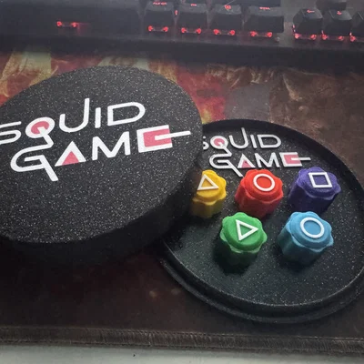 Bộ trò chơi Gonggi phong cách Squid Game độc đáo cho dân in 3D