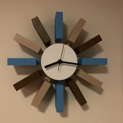 George Nelson Block Clock: Mẫu đồng hồ cổ điển phong cách Mid-Century Modern