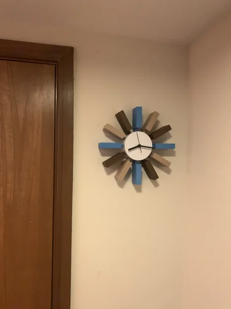 George Nelson Block Clock: Mẫu đồng hồ cổ điển phong cách Mid-Century Modern - Image 2