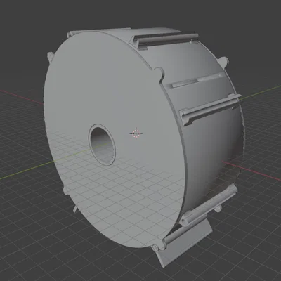 Hộp đựng sợi in 3D dạng tròn (Filament Box)
