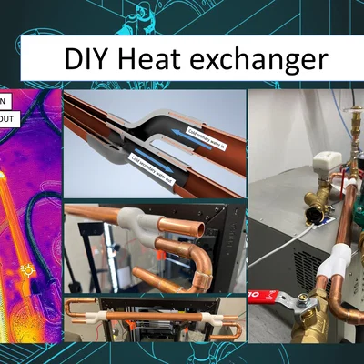 Tự làm bộ trao đổi nhiệt nước-nước (DIY Water to water heat exchanger)