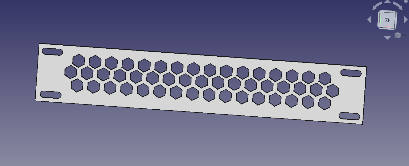 Tấm chắn 2U lỗ tổ ong 10-inch cho DeskPi Rackmate T1 T0 T2 - Image 2