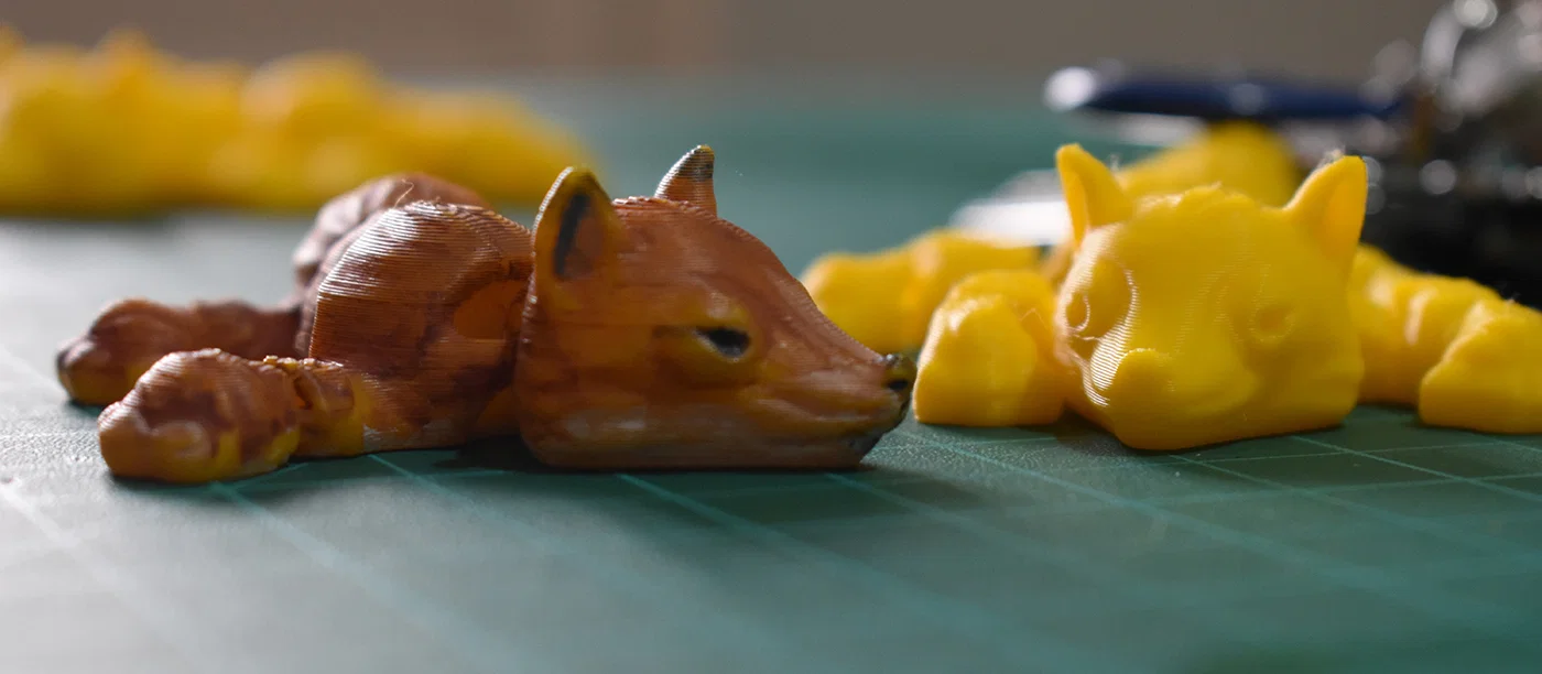 Móc khóa Cáo khớp nối linh hoạt (Fox Articulated KeyChain) - Image 1