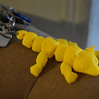 Móc khóa Cáo khớp nối linh hoạt (Fox Articulated KeyChain)