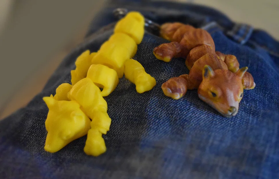 Móc khóa Cáo khớp nối linh hoạt (Fox Articulated KeyChain) - Image 3