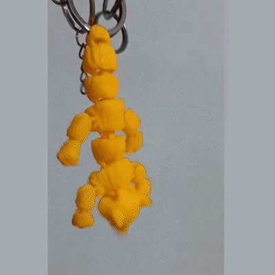 Móc khóa Cáo khớp nối linh hoạt (Fox Articulated KeyChain)