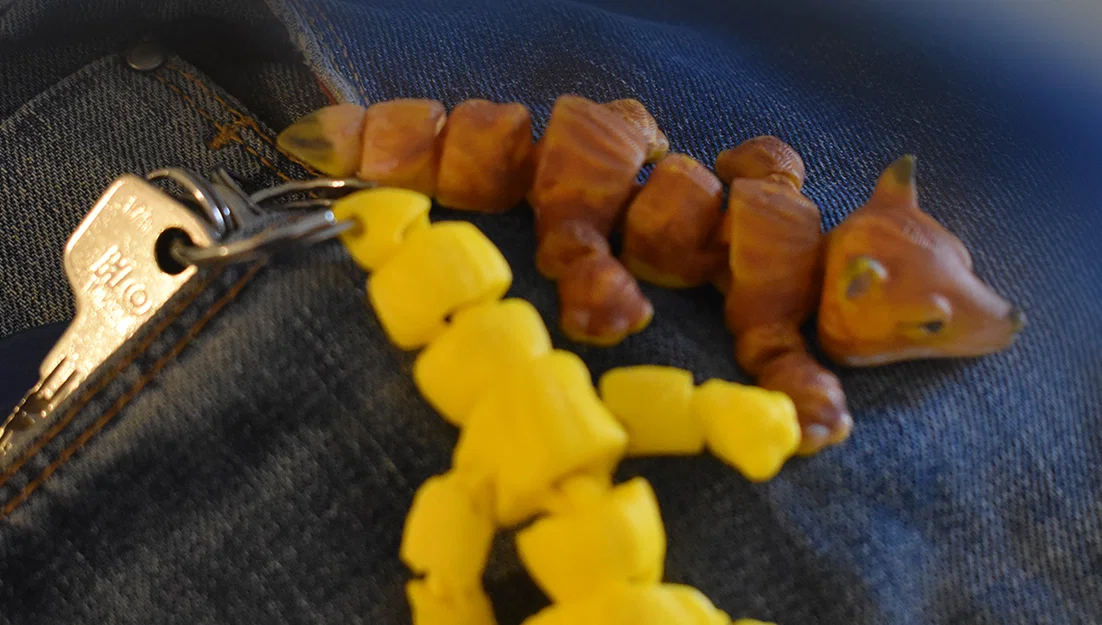 Móc khóa Cáo khớp nối linh hoạt (Fox Articulated KeyChain) - Image 5