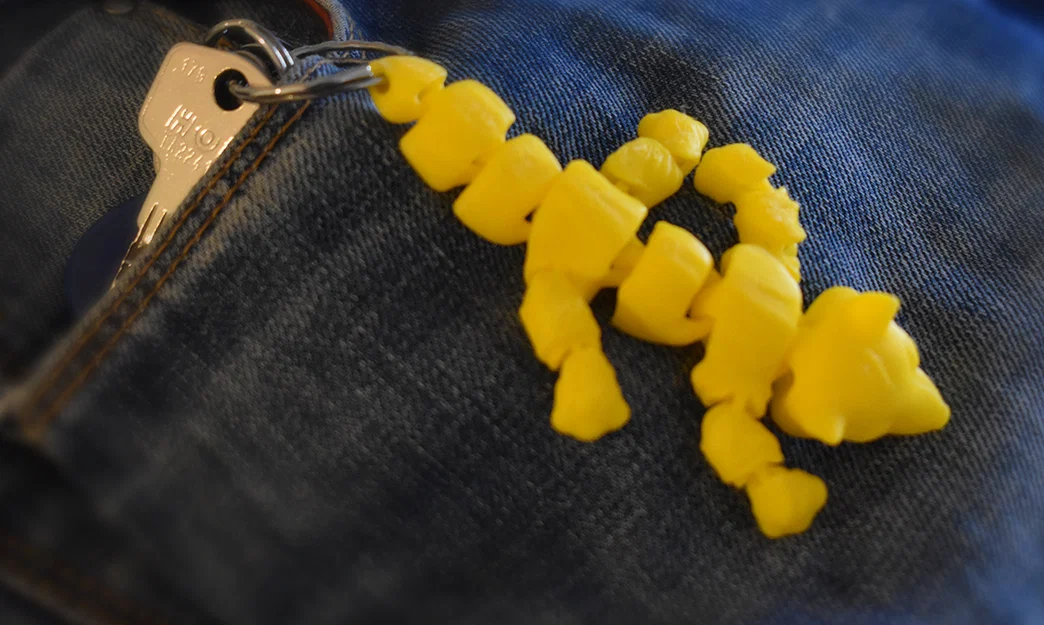 Móc khóa Cáo khớp nối linh hoạt (Fox Articulated KeyChain) - Image 8