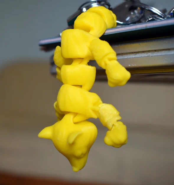 Móc khóa Cáo khớp nối linh hoạt (Fox Articulated KeyChain) - Image 10