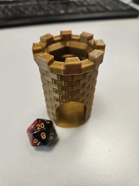 Tháp đổ xúc xắc mini - Mẫu in 3D siêu nhỏ gọn cho board game - Image 1