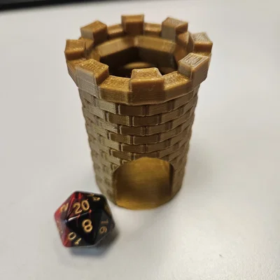 Tháp đổ xúc xắc mini - Mẫu in 3D siêu nhỏ gọn cho board game