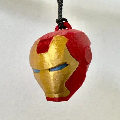 Móc khóa đầu Iron Man thiết kế đa màu (MMU) cực chất