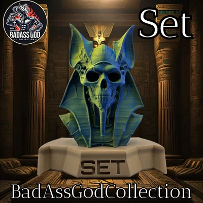 Mô hình Đầu lâu thần Set - Set Skull Model