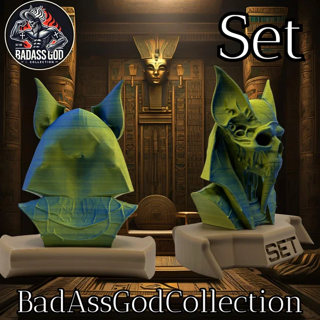 Mô hình Đầu lâu thần Set - Set Skull Model - Image 6