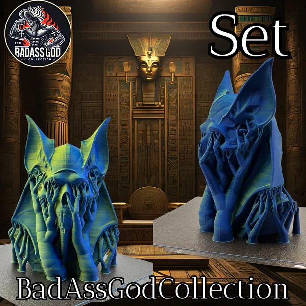 Mô hình Đầu lâu thần Set - Set Skull Model - Image 7