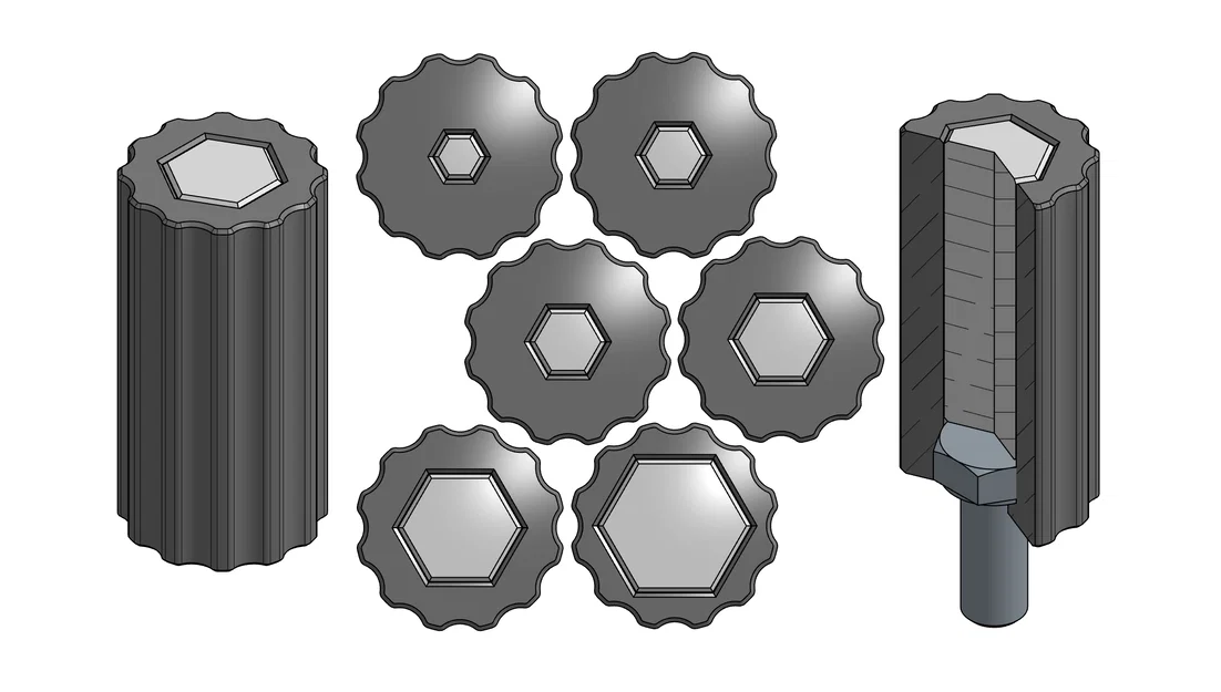 Núm Vặn Cho Ốc Lục Giác (Hex Bolt Knob) - Image 4