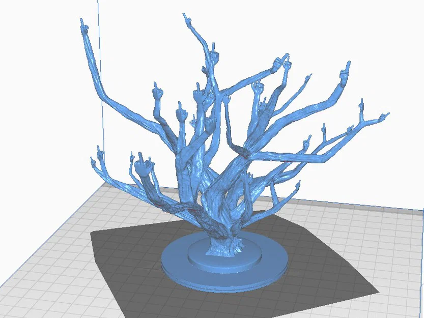 Mô hình trang trí độc lạ Middle Finger Tree in 3D - Image 1