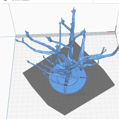 Mô hình trang trí độc lạ Middle Finger Tree in 3D