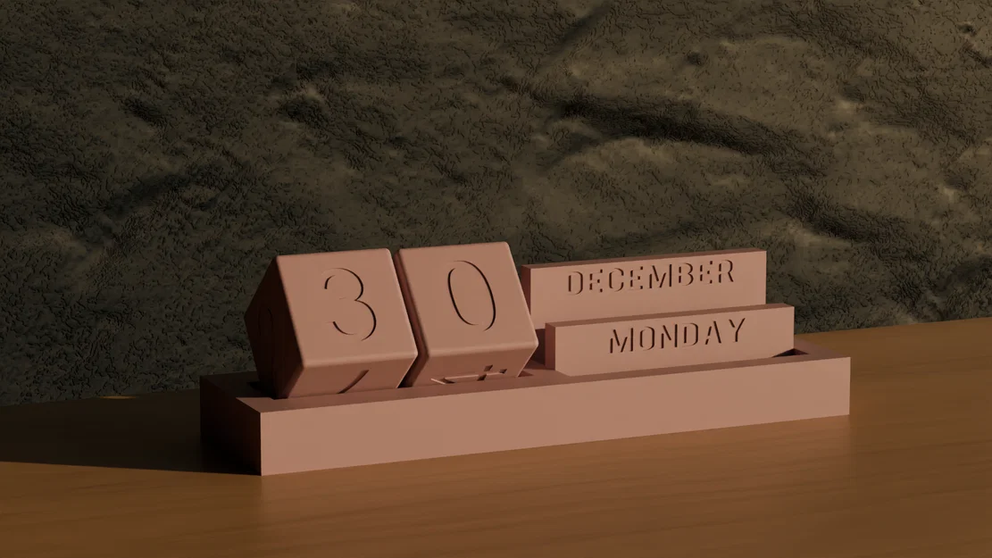 Lịch Vạn Niên 3D (Perpetual Calendar) - Decor Bàn Làm Việc Độc Đáo - Image 1