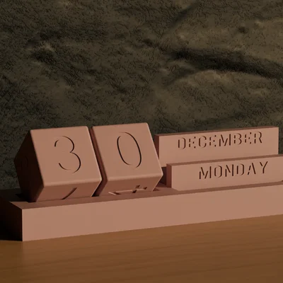 Lịch Vạn Niên 3D (Perpetual Calendar) - Decor Bàn Làm Việc Độc Đáo