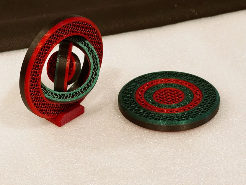Đế lót ly (Coaster) - Fidget - Đồ trang trí (Thử thách máy in) - Image 1