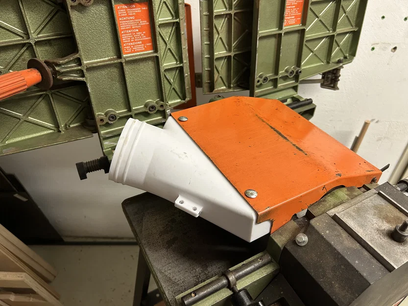 [Cải tiến] Bộ chuyển đổi hút bụi Dewalt DW1150/DW50 Jointer/Planer cho ống 100mm - Image 1