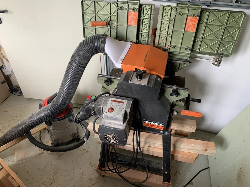 [Cải tiến] Bộ chuyển đổi hút bụi Dewalt DW1150/DW50 Jointer/Planer cho ống 100mm - Image 8