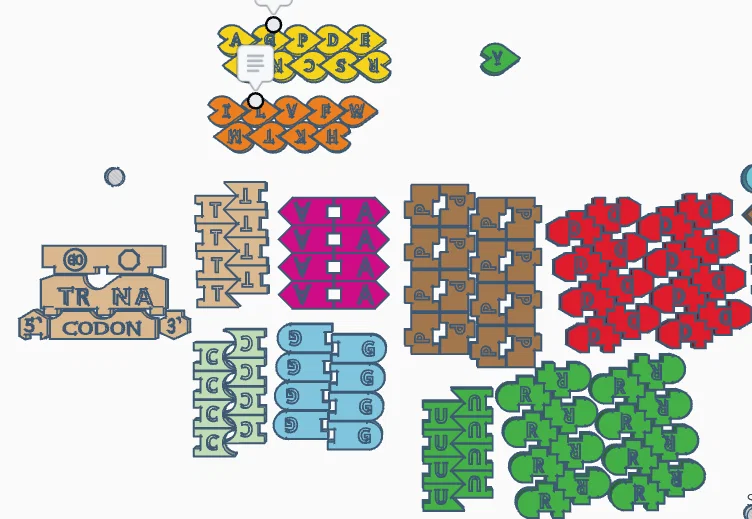 Magnetic DNA / RNA Tiles (Bộ gạch từ tính DNA / RNA) - Image 28