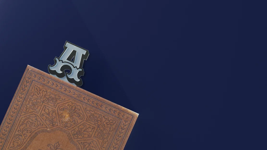 Thẻ đánh dấu trang sách (Bookmark) chữ cái 3D cá nhân hóa độc đáo - Image 1