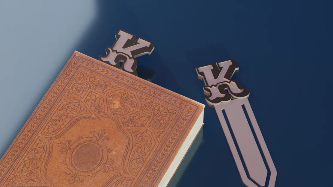 Thẻ đánh dấu trang sách (Bookmark) chữ cái 3D cá nhân hóa độc đáo - Image 5
