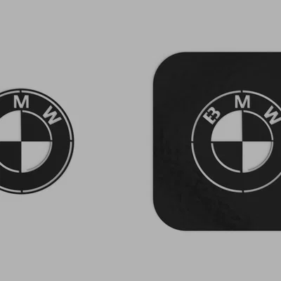 Khuôn phun sơn logo BMW (Stencil) in 3D cực chất