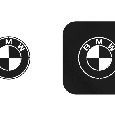 Khuôn phun sơn logo BMW (Stencil) in 3D cực chất