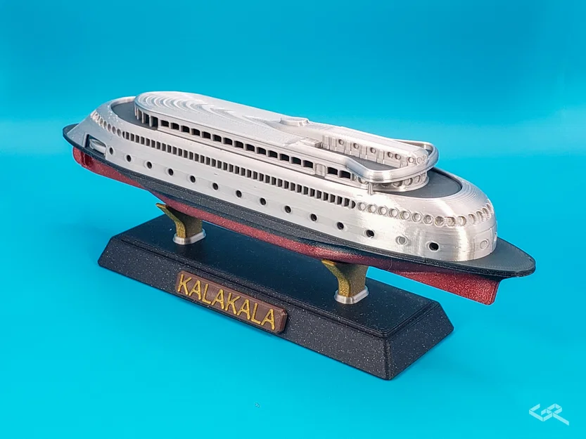 Mô hình phà Art Deco MV Kalakala tỉ lệ 1:400 (Không cần MMU) - Image 1