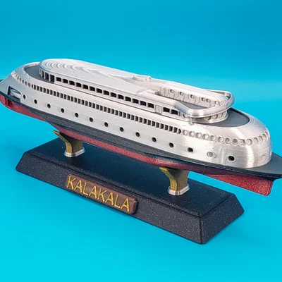 Mô hình phà Art Deco MV Kalakala tỉ lệ 1:400 (Không cần MMU)