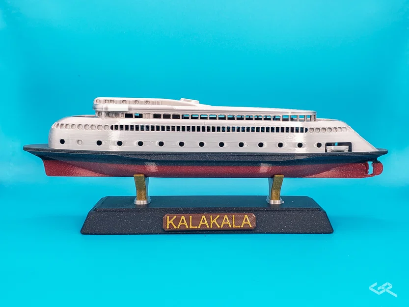 Mô hình phà Art Deco MV Kalakala tỉ lệ 1:400 (Không cần MMU) - Image 2