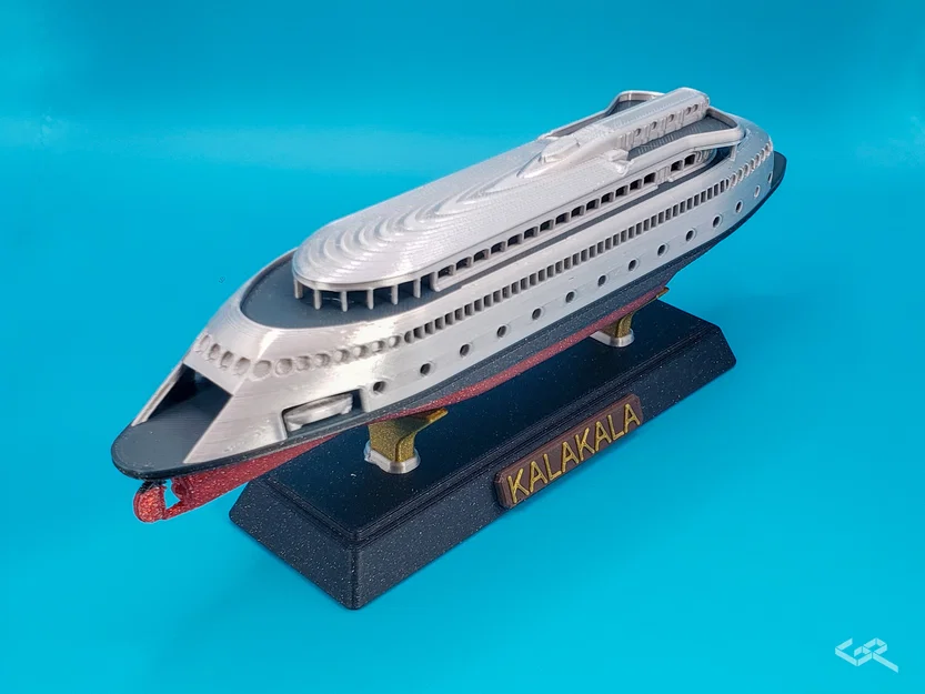 Mô hình phà Art Deco MV Kalakala tỉ lệ 1:400 (Không cần MMU) - Image 3