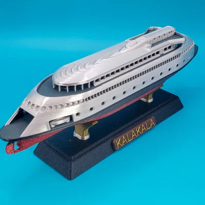 Mô hình phà Art Deco MV Kalakala tỉ lệ 1:400 (Không cần MMU)