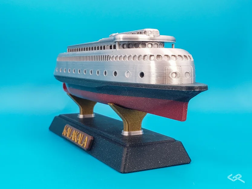 Mô hình phà Art Deco MV Kalakala tỉ lệ 1:400 (Không cần MMU) - Image 5