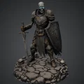 Bloodbound Realms – Undead – Chiến binh Bộ xương (Mô hình 3D STL Dark Fantasy) - Thumbnail 1