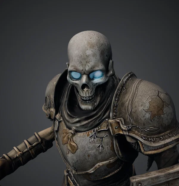 Bloodbound Realms – Undead – Chiến binh Bộ xương (Mô hình 3D STL Dark Fantasy) - Image 4