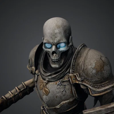 Bloodbound Realms – Undead – Chiến binh Bộ xương (Mô hình 3D STL Dark Fantasy)