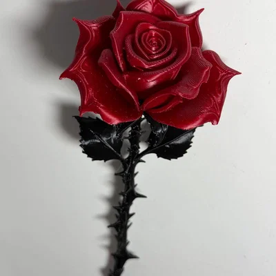 Bông hồng trang trí phong cách Gothic
