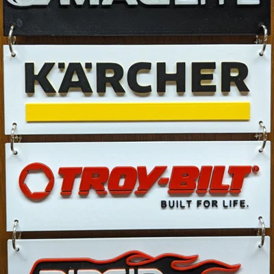 Bộ Logo Dụng Cụ #11 (Maglite, Kärcher, Troy-Bilt, Hình ngọn lửa Ridgid)