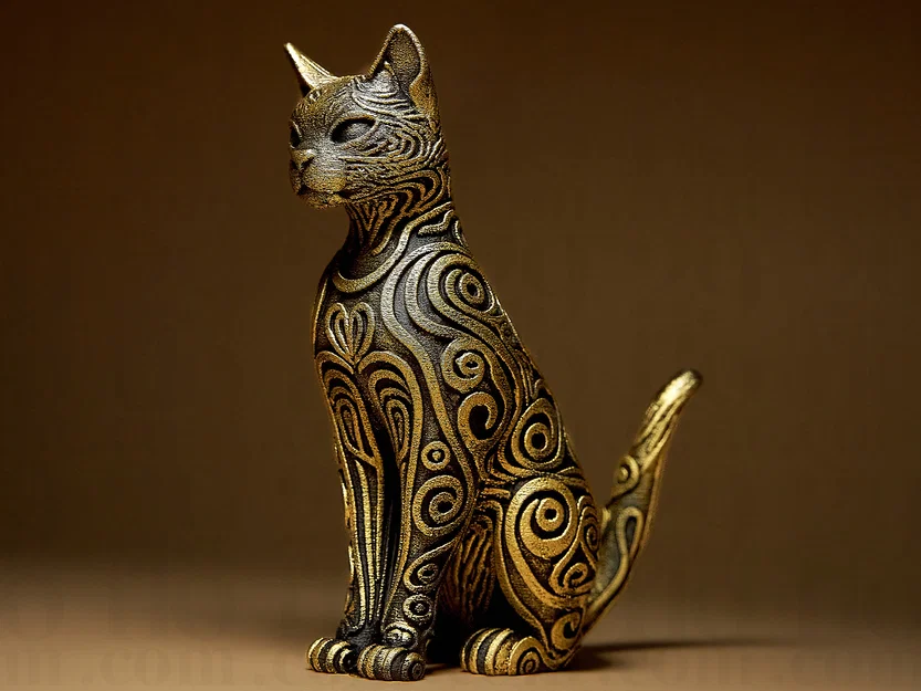 Tượng Mèo Nghệ Thuật - Designer CAT Sculpture - Image 1
